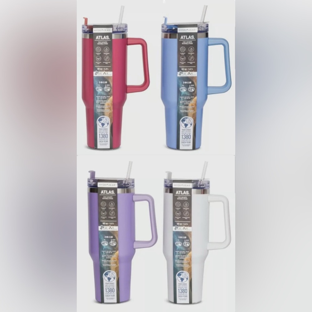 NEW Lot of 2x [Stanley] Quencher H2.0 Flowstate 30oz Tumbler & [Atlas] Tumbler - Picture 6 of 16